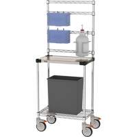 Poste de d&eacute;sinfection, Acier inoxydable, 24" x 60" x 14", Capacit&eacute; 900 lb - Metropolitan Wire CR142454-SNST
