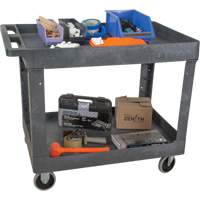 Utility Service Cart, 2 Tiers, 24-5/8" x 32-1/2" x 40", 550 lbs. Capacity - KLETON 