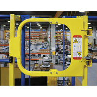 EdgeHalt&reg; Ladder Safety Gate, 20" - 30" W - PS Doors LSG-2030-PCY