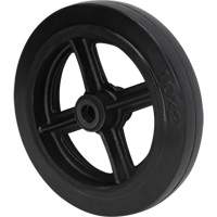 Roue en caoutchouc moul&eacute;, 10" (254 mm) dia. x 2" (50,8 mm) la, Capacit&eacute; de 948 lb (430 kg) - KLETON 
