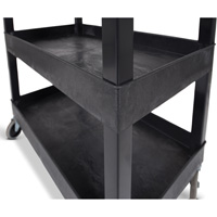Tub Cart, 3 Tiers, 35-1/4" x 36-1/4" x 18", 300 lbs. Capacity - Luxor H. Wilson EC111-B