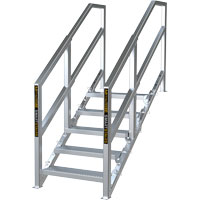 Escalier Smartstairs t&eacute;lescopique &agrave; 3-5 marches en aluminium - Metaltech AL-SSEH5