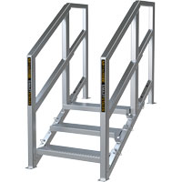 Escalier Smartstairs t&eacute;lescopique &agrave; 3-5 marches en aluminium - Metaltech AL-SSEH5