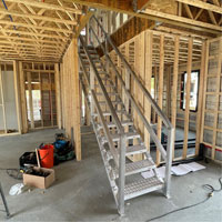 Escalier Smartstairs t&eacute;lescopique &agrave; 3-5 marches en aluminium - Metaltech AL-SSEH5