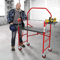 Buildman Portable Scaffold, 40-5/8" D x 4' H - Metaltech I-BM4S