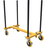 Buildman H-Cart Multi-Use Drywall Cart - Metaltech I-BMDHER31YGR