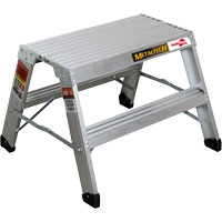 Portable Work-Stand Saw Horse, Aluminum Frame, 12-1/4" D x 24" H - Metaltech E-PWS7000AL