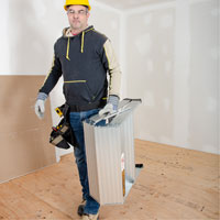 Portable Work-Stand Saw Horse, Aluminum Frame, 12-1/4" D x 24" H - Metaltech E-PWS7000AL