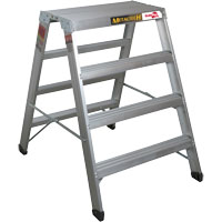 Portable Work-Stand Saw Horse, Aluminum Frame, 12-1/4" D x 48" H - Metaltech E-PWS7200AL