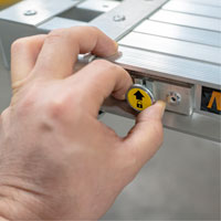 Telescoping Work Plank, 204" W x 12" D, 250 lbs. Capacity, Knocked Down - Metaltech M-PEP7200AL