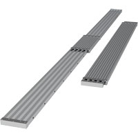Telescoping Work Plank, 204" W x 12" D, 250 lbs. Capacity, Knocked Down - Metaltech M-PEP7200AL