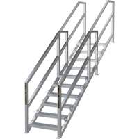 Syst&egrave;me d'escalier modulaire pour la construction de 6-10 marches SmartStairs, 75" ha - Metaltech AL-SSEH10