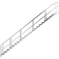 Syst&egrave;me d'escalier modulaire pour la construction de 17-21 marches SmartStairs, 157-1/2" ha - Metaltech AL-SSEH21