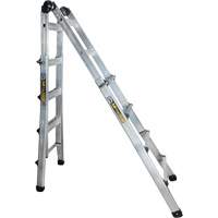 &eacute;chelle t&eacute;lescopique multifonction, Aluminium, 300 lb, CSA calibre 1A - Metaltech E-MTL7100AL