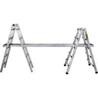 Telescoping Multi-Position Ladder, Aluminum, 300 lbs., CSA Grade 1A - Metaltech E-MTL7200AL