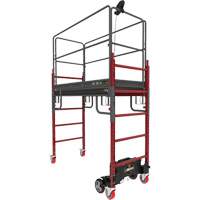 Complete Motorized Buildman 6' Baker Scaffold Kit, 31" D x 118-3/4" H - Metaltech I-CNGBMK