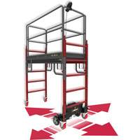 Complete Motorized Buildman 6' Baker Scaffold Kit, 31" D x 118-3/4" H - Metaltech I-CNGBMK