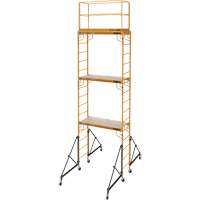 Complete 18' Drywall  Baker Scaffold Tower Set, 122" D x 236" H - Metaltech I-T3CISC