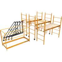 Complete 18' Drywall  Baker Scaffold Tower Set, 122" D x 236" H - Metaltech I-T3CISC