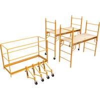 Complete 12' Drywall Baker Scaffold Tower Set, 58-1/2" D x 183" H - Metaltech I-TCISC