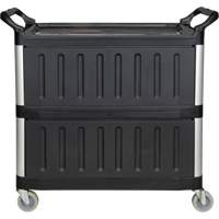 Utility Cart, 3 Tiers, 19-3/4" x 37-1/2" x 40-1/4", 250 lbs. Capacity - KLETON 