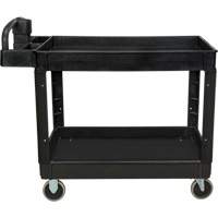 Utility Cart, 2 Tiers, 25-5/8" x 33-1/2" x 43-3/4", 550 lbs. Capacity - KLETON 