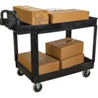 Utility Cart, 2 Tiers, 25-5/8" x 33-1/2" x 43-3/4", 550 lbs. Capacity - KLETON 