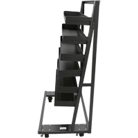Chariot &agrave; cadre en A robuste &agrave; un c&ocirc;t&eacute; avec 6 plateaux &agrave; rebords, 38" x 25" x 63", Capacit&eacute; 2500 lb - Valleycraft F89070VCGY