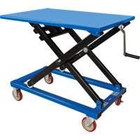 Manual Scissor Lift Table, 37-3/8" L x 23-5/8" W, Steel, 660 lbs. Capacity - KLETON 