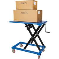 Manual Scissor Lift Table, 37-3/8" L x 23-5/8" W, Steel, 660 lbs. Capacity - KLETON 