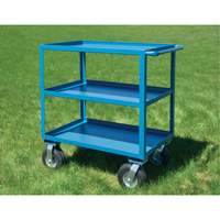 Outdoor Shelf Cart, 3 Tiers, 18" W x 39" H x 33" D, 1200 lbs. Capacity - KLETON 