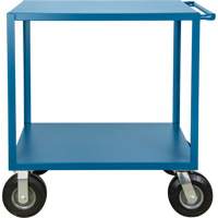 Outdoor Shelf Cart, 2 Tiers, 18" W x 39" H x 33" D, 1200 lbs. Capacity - KLETON 