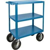 Outdoor Shelf Cart, 3 Tiers, 18" W x 39" H x 33" D, 1200 lbs. Capacity - KLETON 