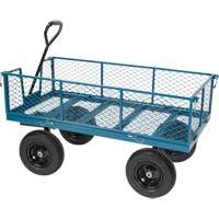 Wagon with Drop Sides, 24" W x 48" L, 800 lbs. Capacity - KLETON 