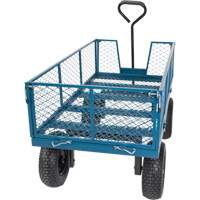 Wagon with Drop Sides, 24" W x 48" L, 800 lbs. Capacity - KLETON 