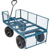 Wagon with Drop Sides, 24" W x 48" L, 800 lbs. Capacity - KLETON 