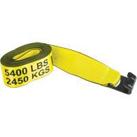 Tendeur d'arrimage logistique, Crochet plat, 4" , 30' , Charge d'utilisation max. 5400 lb (2449 kg) - KLETON 