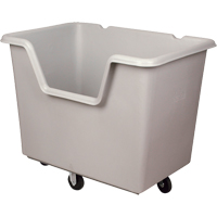 Chariot-caisse Starcart &agrave; c&ocirc;t&eacute; ouvert, Poly&eacute;thyl&egrave;ne, 46" lo x 31" la x 49" h, Volume 24 pi³, Capacit&eacute; 900 lb - Techstar Plastics Inc 175B-D-01-5
