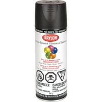 Laque industrielle Acryli-Quik, Noir, Semi-mat, 12 oz, Canette a&eacute;rosol - Krylon Industrial K01613A07