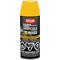 Farm & Implement Spray Paint, Caterpillar Yellow, High-Gloss, 12 oz., Aerosol Can - Krylon Industrial 419440008