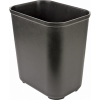 Fire Resistant Wastebasket, 28 Quarts, Fiberglass - Rubbermaid FG254300BLA