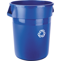 Contenant de collecte des d&eacute;chets recyclable Brute, Vrac, Plastique, 32 gal. US - Rubbermaid FG263273BLUE