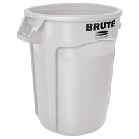 Contenants ronds Brute, Poly&eacute;thyl&egrave;ne, 20 gal. US - Rubbermaid FG262000WHT