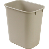 Corbeille &agrave; papier en plastique, 28 pintes, Plastique - Rubbermaid FG295600BEIG