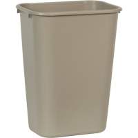 Soft Wastebasket, 41 Quarts, Plastic - Rubbermaid FG295700BEIG