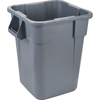 Contenants carr&eacute;s Brute, Poly&eacute;thyl&egrave;ne, 40 gal. US - Rubbermaid FG353600GRAY