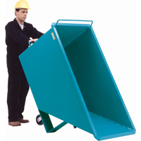 Chariot basculeur en acier, Acier, 1 vg³, Capacit&eacute; de charge de 2000 lb - Laurin 874750000