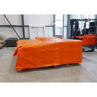 B&acirc;ches isol&eacute;es, Poly&eacute;thyl&egrave;ne, Orange, 20' x 12' x 8 mils - KLETON 