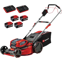 Tondeuse &agrave; gazon sans fil, Pouss&eacute;e automatique, &agrave; pile, Largeur de coupe 21" - Einhell 3413322