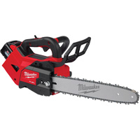 Ensemble scie &agrave; chaîne Fuel avec poign&eacute;e sur le dessus, 14", &agrave; pile, 2,7 CV - Milwaukee 2826-22T